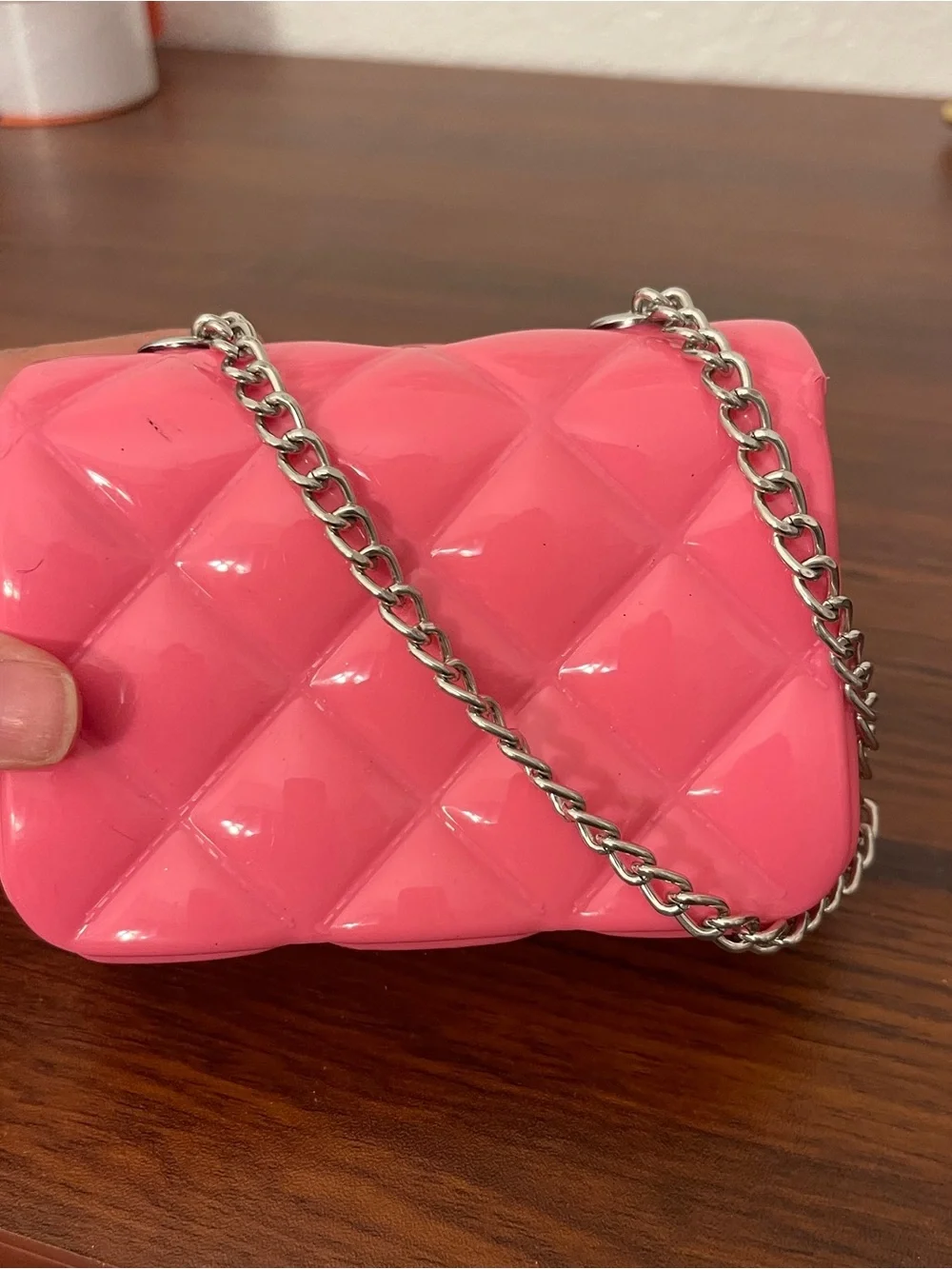 Barbie x Pink Quilted Chain Shoulder Bag